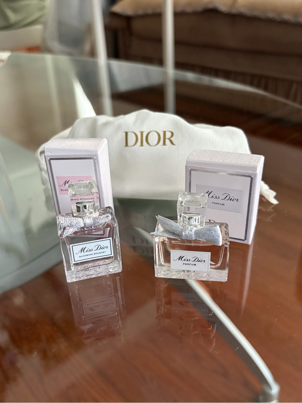 Dior, Miss Dior Parfum and Blooming Bouquet mini Dabber Set, 5mL each